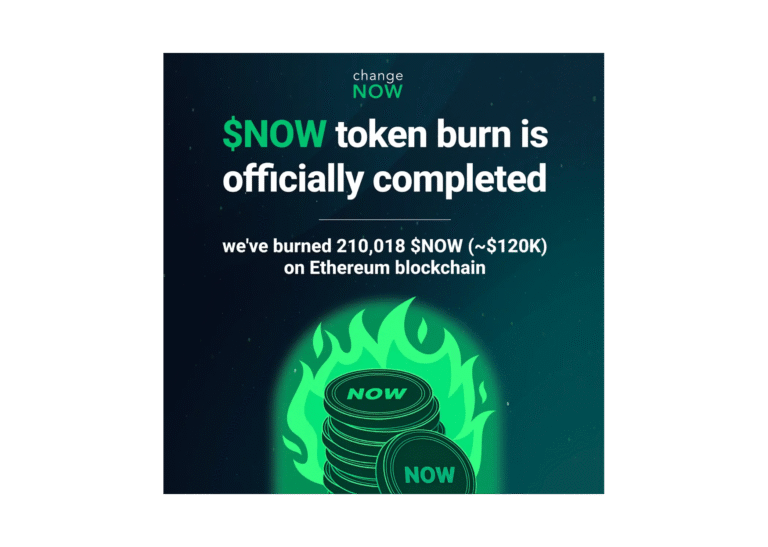 ChangeNOW Brings Back $NOW Burns